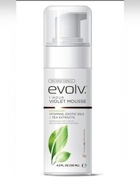 Evolv 1 Hour Self-Tanning Violet Mouse 4.2 oz, with Tan Mitt